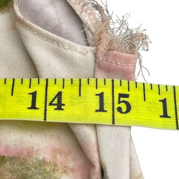 Simply Vera Vera Wang Pink/Green/White Abstract Sleeveless Dress (S) - Picture 8 of 12